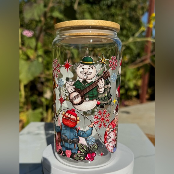 Rudolph the red nosed reindeer and Misfits Libbey can glass tumbler 16oz - Picture 5 of 6